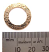 Gold Filled 20mm Hammered Flat Ring x1 