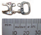 Sterling Silver 24x11mm Double Strand Hook Clasp x1 