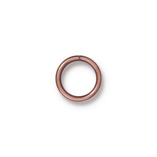 TierraCast Findings - Jumpring Round 10mm (7.8mm id) 18ga Copper Plated x10