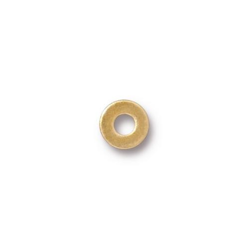 Tierracast 6.35mm Brass Micro Washer Gold Plated x10 
