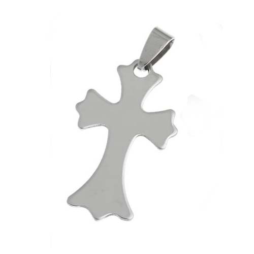 Stainless Steel Cross 44x21.3mm 18g Stamping Blank Pendant x1