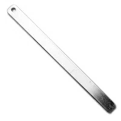 Sterling Silver Blank Long Rectangle Bar Drop 40x3mm 24g Stamping Blank x1
