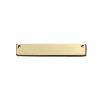 Gold Filled Rectangle Name Tag 30.7x5.2mm 24g Stamping Blank x1
