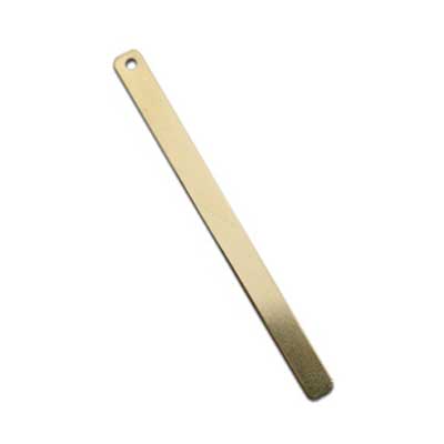 Gold Filled Rectangle Long Tag 40x3mm 24g Stamping Blank x1