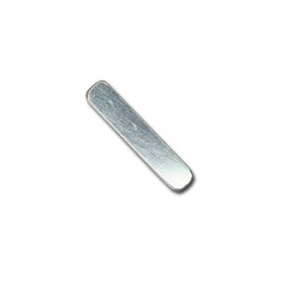 Sterling Silver Rectangle 16x3.1mm 24g Stamping Blank x1