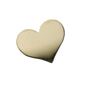 Gold Filled Heart 13x10.8mm 24g Stamping Blank x1