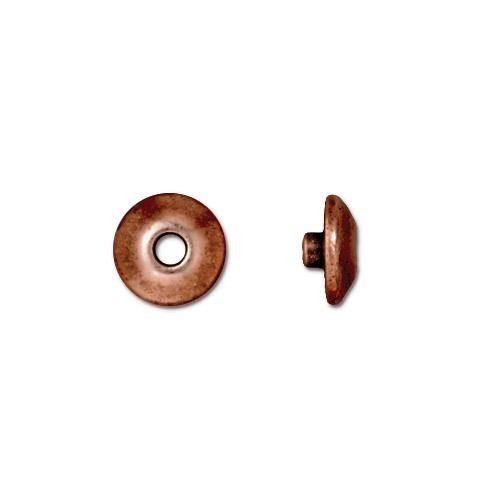 TierraCast BeadAligners™ 8mm Classic Antique Copper Plated Bead Aligner x1