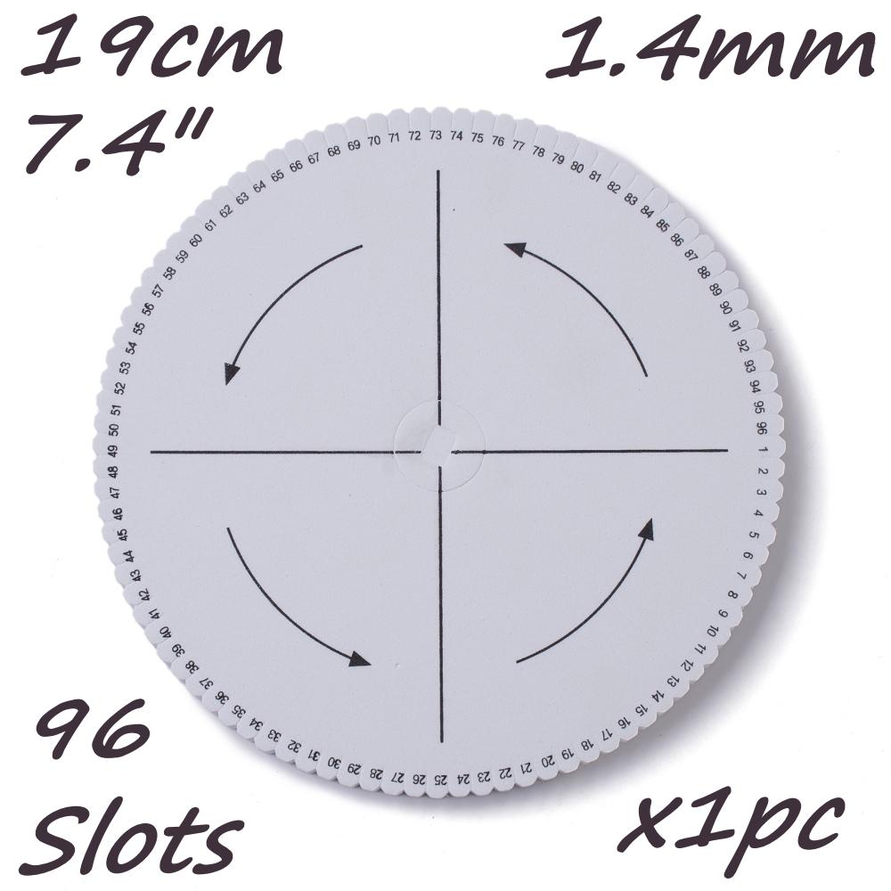 Kumihimo Large Round, 96 Slot, 19cm, 7.4 inch Round Braiding Disk Disc