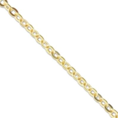 Vintaj Vogue Solid Brass Delicate Flat Oval Chain 2.2x3.0mm (soldered link) per half foot