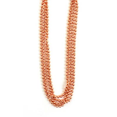 ImpressArt Copper 2mm Ball Bead Chain Necklace 20 inch 2-pack