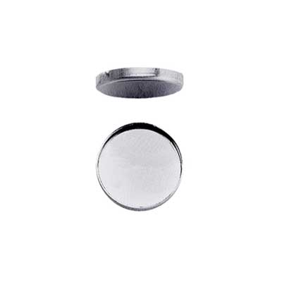 Sterling Silver 18mm Round Plain Cup Bezel Mount Setting x1
