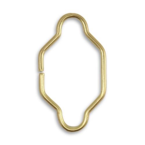 Vintaj Vogue Solid Brass 34.5x19.5mm Spanish Detail Split Connector x1