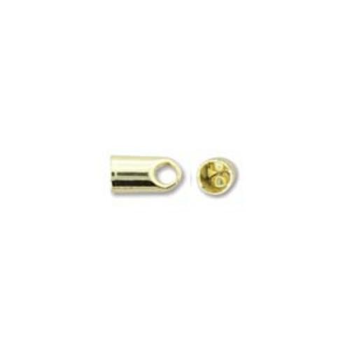 Kumihimo Findings 3x5mm Gold Plated End Caps x 2pc 