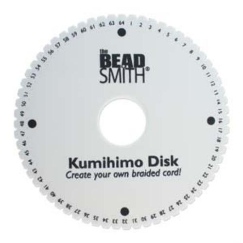 Beadsmith Kumihimo 64-slot Double Density 6 inch Round Braiding Disk Disc