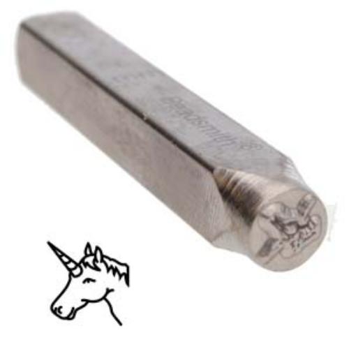 Stamping Tool Design - Unicorn 6mm Pattern Punch Steel Stamp