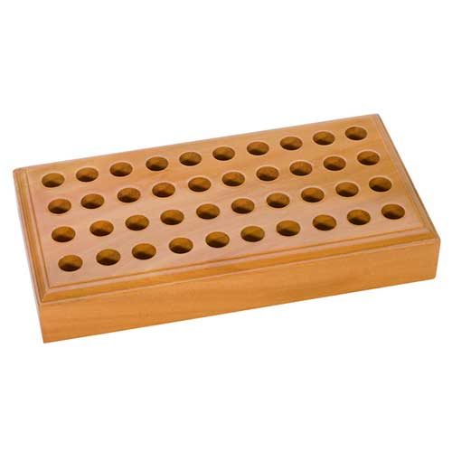 Wooden Stand for Metal Punches, Stamping Tools - 40 hole