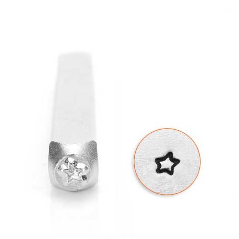 ImpressArt 3mm Small Fun Star Outline Metal Stamping Design Punches