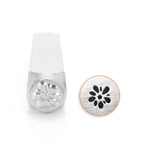 Gardenia 6mm Metal Stamping Design Punches - ImpressArt