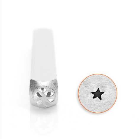 ImpressArt Angled Star Solid Small 3mm Metal Stamping Design Punches 