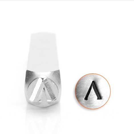 ImpressArt, Lambda Greek Letter 6mm Metal Stamping Design Punches