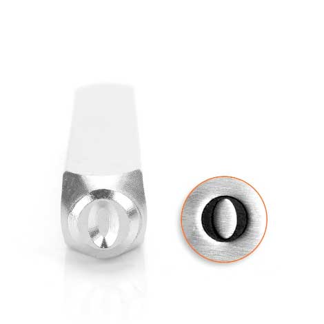 *PRE-ORDER, Special Order* Omicron Greek Letter 6mm Metal Stamping Design Punches - ImpressArt