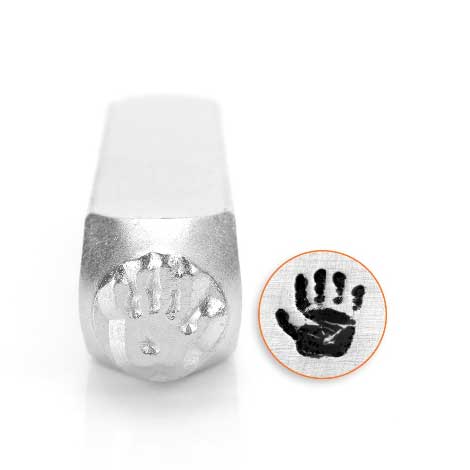 dISCONTINUED ? Hand Print Right 9.5mm Stamping Design Punches - ImpressArt