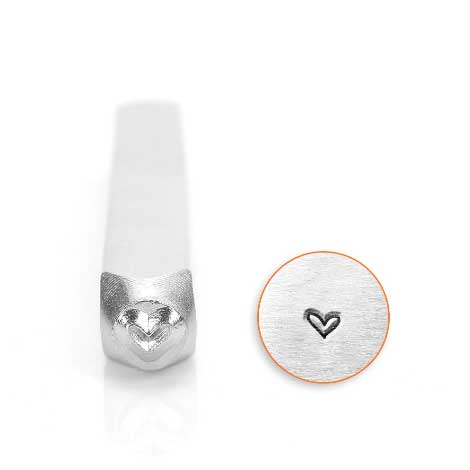 ImpressArt, Whimsy Heart 3mm Metal Stamping Design Punches