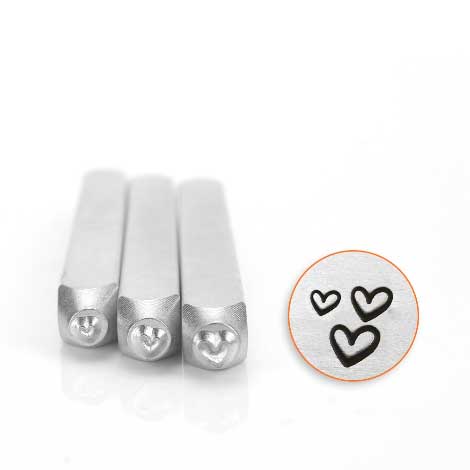 ImpressArt Hearts Collection Metal Stamping Design Punches (3pc)