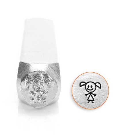ImpressArt Stick Family Girl Daughter 6mm Metal Stamping Design Punches