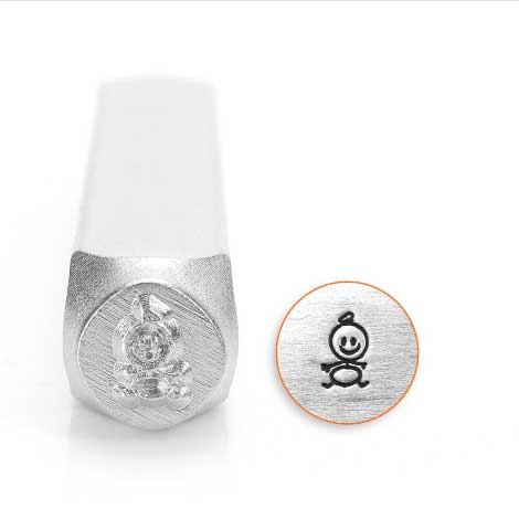 ImpressArt, Stick Family Baby 6mm Metal Stamping Design Punches