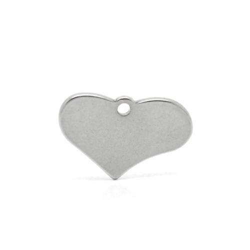 Stainless Steel Wavy Heart 19x12.2mm 15g Stamping Blank x1