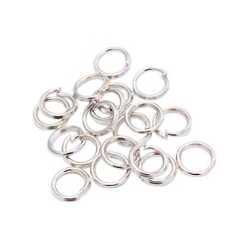 Jump Rings Open Non Soldered findings for Jewellery, 10mm od 0.8mm id 100pc apx Silver