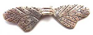 Thai Karen Hill Tribe Silver - 50x15mm Large Dragonfly Wings Bead x1