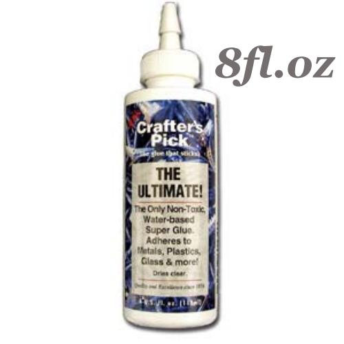Crafter's Pick, The Ultimate! Crafters Fabric Glue Adhesive 8fl.oz (236ml)