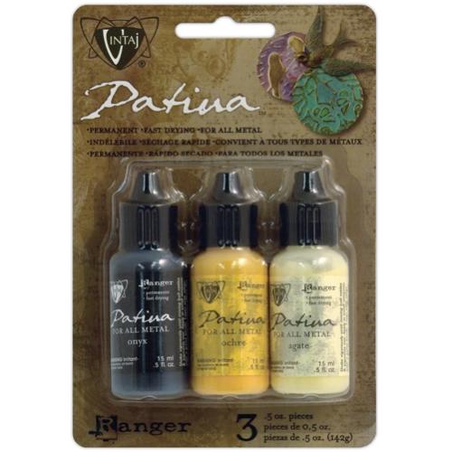 Vintaj Patina Kit Pack, Retro Highway by Ranger x3 0.5oz Bottle Pack