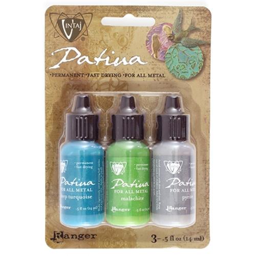Vintaj Patina Kit Pack, Santa Fe Market by Ranger x3 0.5oz Bottle Pack