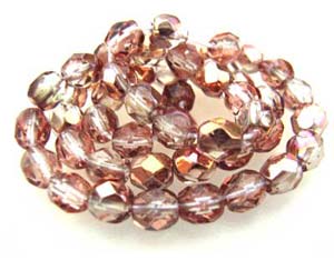 Czech Fire Polished beads 4mm Apollo Gold x50 (Pre-Order)