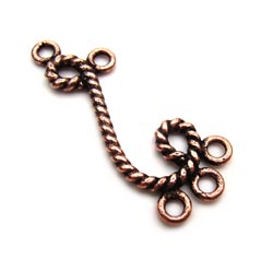 Pure 100% Antiqued COPPER Link Connector 29x13mm