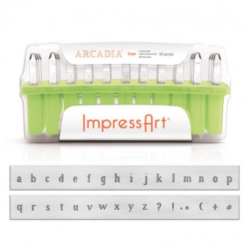 ImpressArt Arcadia 3mm Alphabet Lower Case Letter Metal Stamping Set