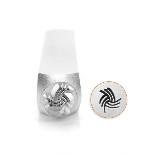 ImpressArt, Angled Swirl Texture 6mm Metal Stamping Design Punches