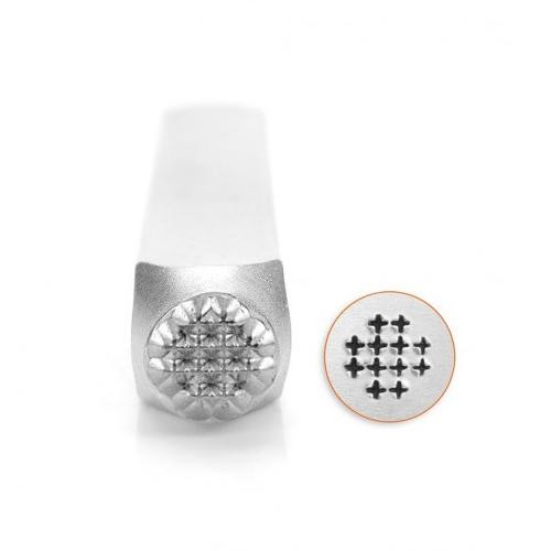 *PRE-ORDER, Special Order* ImpressArt Small Cross Texture 6mm Metal Stamping Design Punches