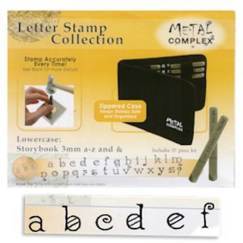 Storybook Alphabet Lower Case Letter 3mm Stamping Set - Metal Complex