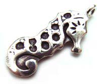 Thai Karen Hill Tribe Silver - Seahorse Charm Pendant
