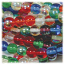 Czech Glass Beads Round Druk 4mm Rainbow AB Mix x100