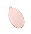 Copper Oval 1" 25x16mm 24g Stamping Blank Pendant x1