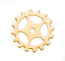 Brass Gear Cog with Spokes 24g 3/4" 19mm