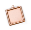 Copper Framed Square 24g 19.5mm Bezel Charm (18mm id)