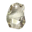 Swarovski Crystal Pendants Divine Rock - Top Drilled 27mm Crystal Silver Shade