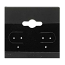 Earring Display Card 1.5x1.5 inch Black Velvet 10 pk
