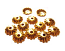 Bead Caps 5.5mm Gold Brass - Fluted Embossed Flower